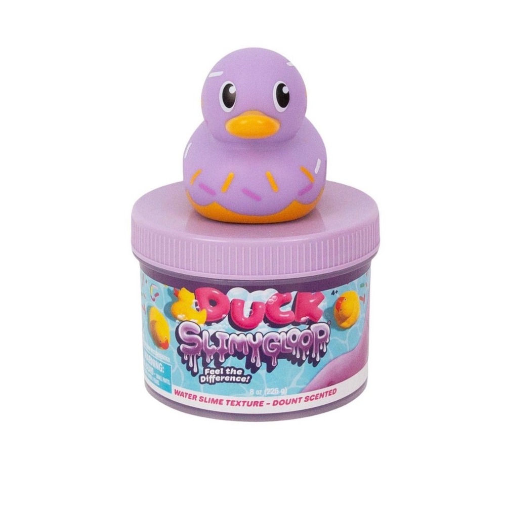 Horizon Group USA Duck SlimyGloop Donut Scented Water Slime Purple 8oz 241426